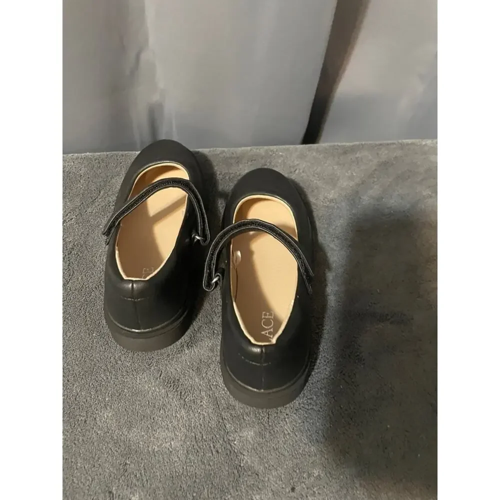 Place Black Mary Jane Hook-and-Loop Dress Shoes for Kids